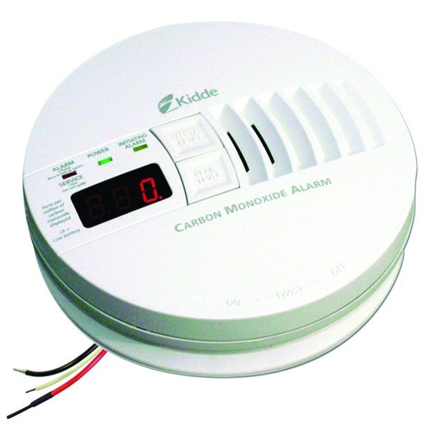 Kidde AC Hardwired Operated Carbon Monoxide Alarm with Digital Display KN-COP-IC