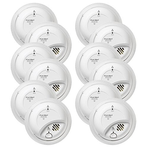 BRK Brands SC9120B Hardwire Combination Smoke/Carbon Monoxide Alarm with Battery Backup (12 Pack)