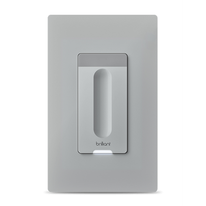Brilliant Smart Dimmer Switch (Gray) —Alexa, Google Assistant, Hue, LIFX, TP-Link, Wemo and more