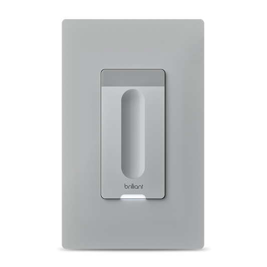 Brilliant Smart Dimmer Switch (Gray) —Alexa, Google Assistant, Hue, LIFX, TP-Link, Wemo and more