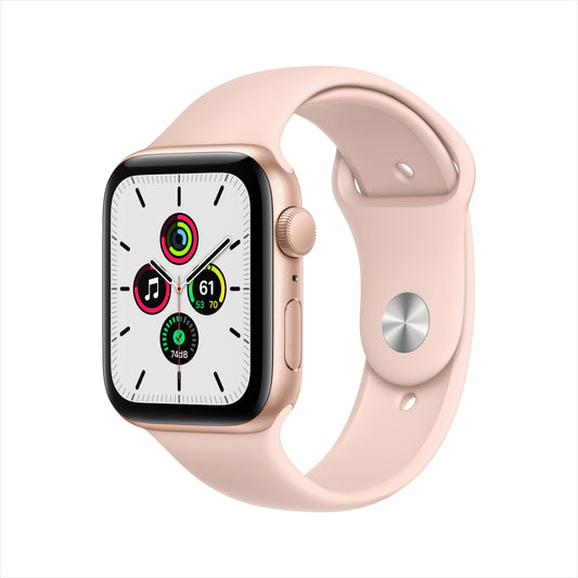 Apple Watch SE GPS, 40mm Silver Aluminum Case with White Sport Band - Regular