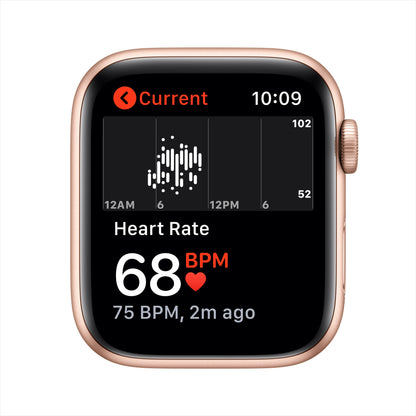 Apple Watch SE GPS, 40mm Silver Aluminum Case with White Sport Band - Regular