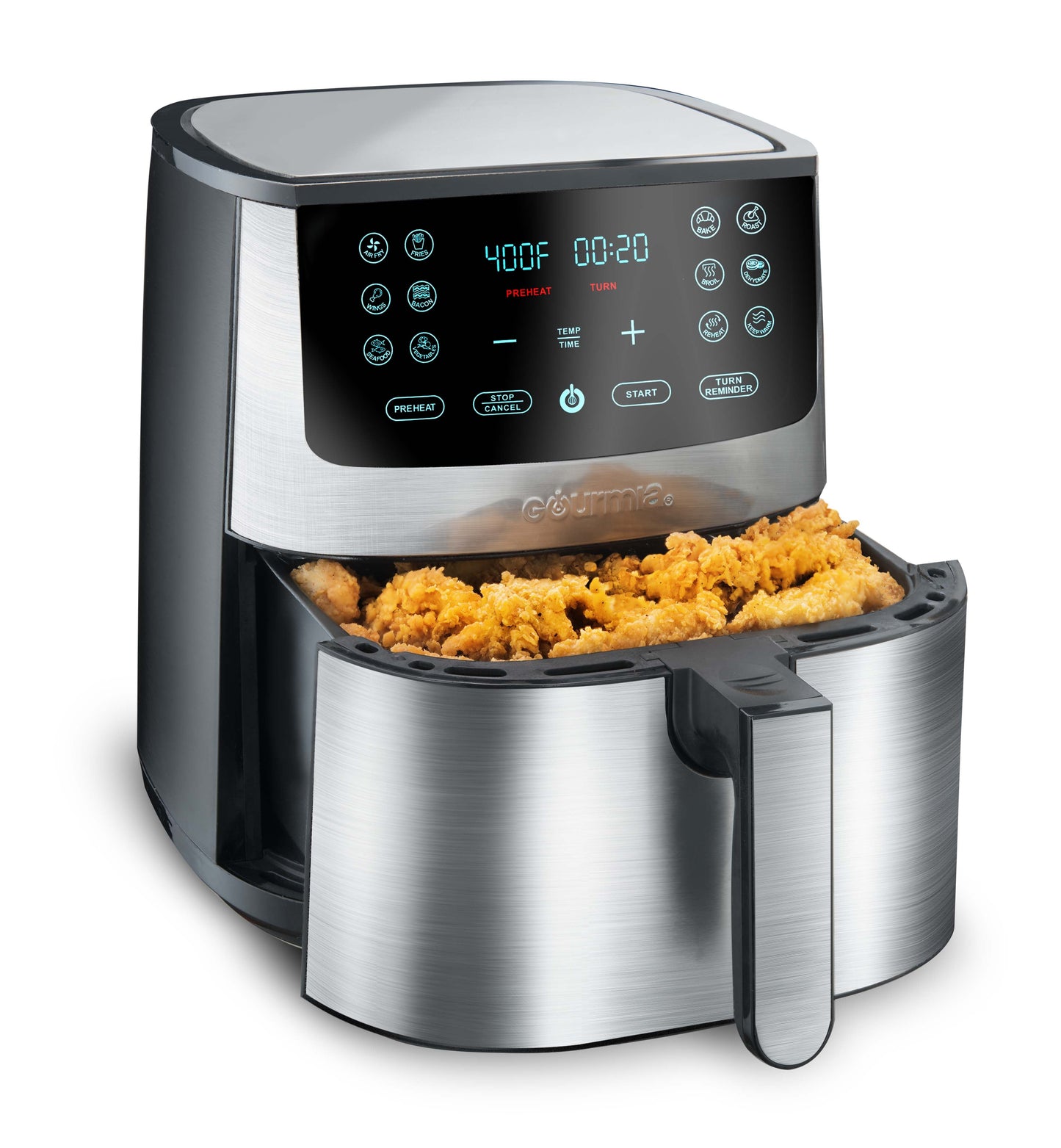 Gourmia 8-Qt. Stainless Steel Digital Air Fryer