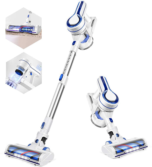APOSEN Cordless Vacuum 4-in-1 Lightweight Stick Vacuum Cleaner Ideal for Carpet Hard Floors Pet Hair