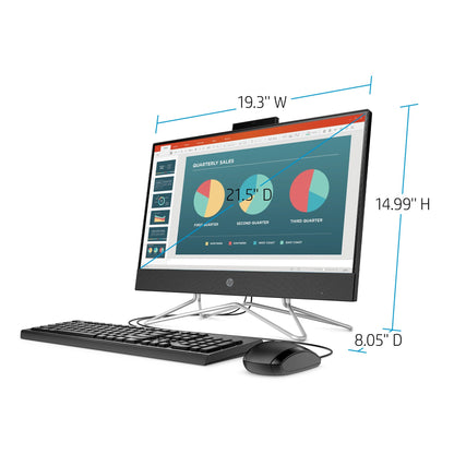 HP 22 AIO R3 Touch 8GB/1TB Desktop All-In-One